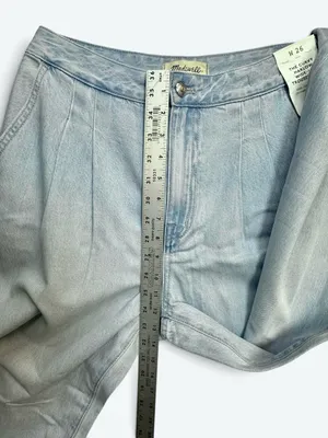 Madewell Curvy Harlow Wide-Leg Trouser Jeans W26 Light Wash NWT thumbnail 5