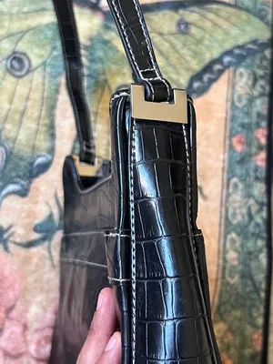 Y2k vintage Classic Black Shoulder Bag thumbnail 10
