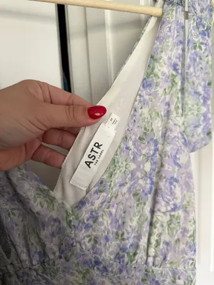 ASTR the Label Floral Tiered Shoulder Tie Dress‎ Ruffle thumbnail 3