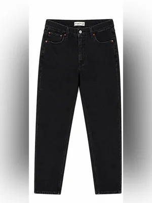 Abercrombie & Fitch High Rise Black Jeans Size 31 Short Straight thumbnail 2