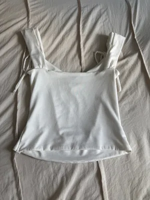 White Princess Polly Tie Tank thumbnail 2