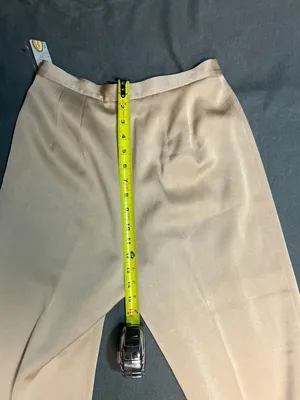 Talbots Petites Champagne Satin Wide Leg Dress Pants Size 6P thumbnail 6