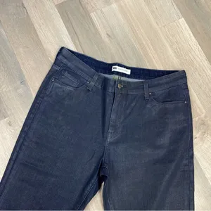 Levi's Jeans Womens 16 Mid Rise Skinny Bootcut Oil Rubbed Blue 33x 32‎ Western thumbnail 5