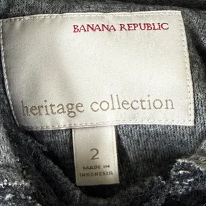 Banana Republic Heritage Gray Wool Double Breasted Cropped Coat 2 672086-00 thumbnail 2