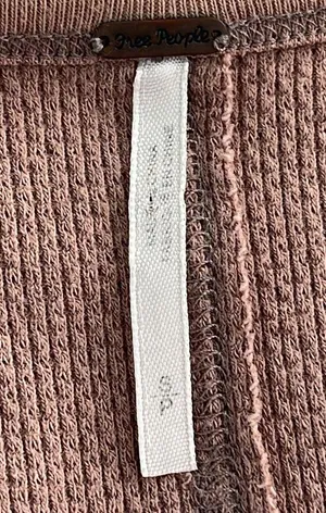 Free People Ski Lodge Cuff Thermal in Mushroom Combo thumbnail 4