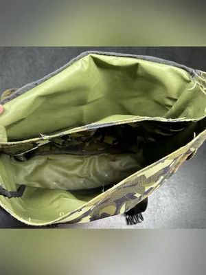 Paul Frank Vintage Green Camo Messenger Style Canvas Shoulder Bag thumbnail 6