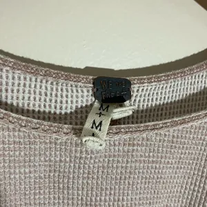 Free People Waffle Knit Cropped Thermal Top thumbnail 5