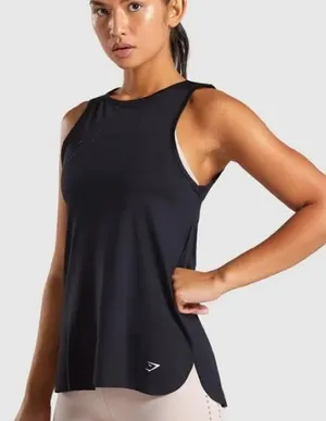 Gymshark Black Laser Cut Tank Top  thumbnail 1
