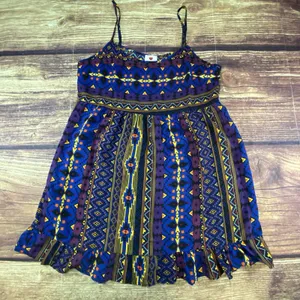One Clothing Vintage Y2K Aztec Sleeveless Top 90s Color Sz Large thumbnail 7