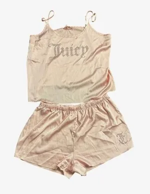 Juicy Couture Pink Satin Sleepwear Set – Size XL thumbnail 1