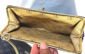 VINTAGE Valentino Garavani Monogram Tote Shoulder Bag & Matching Pouch Clutch thumbnail 6