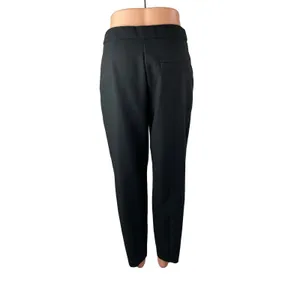 Zara Womens Black High Waisted Pintuck Straight Leg Trousers Dress Pants Size M thumbnail 4