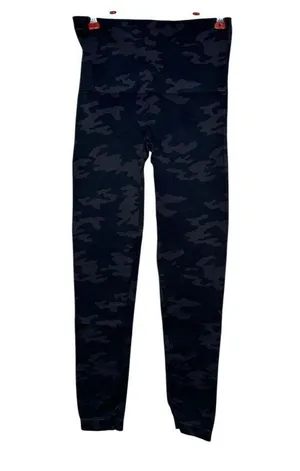 Spanx Women's Leggings Seamless Stretch High Rise Camo Jegging Gray Green Medium thumbnail 4