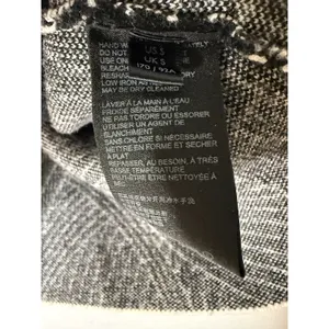 Anthropologie Pietra Knit Jacket Black White Abstract‎ Open Front Blazer Small thumbnail 4