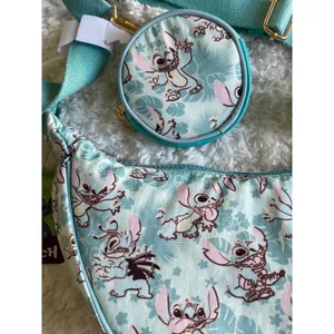 Bioworld Lilo & Stitch Tropical Stitch Purse + Detachable Coin Pouch NEW Disney thumbnail 3