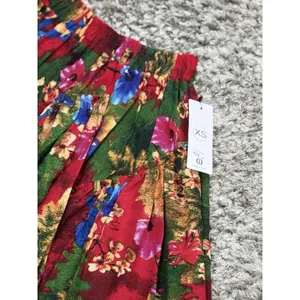 Vintage Women’s Maxi Skirt Floral Boho Layered Festival Whimsigoth Size XS NWT thumbnail 9