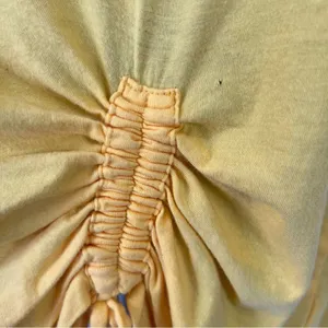 SUNDANCE Marigold Drape Ruched Hem Short Sleeve Crew Neck Shirt thumbnail 4