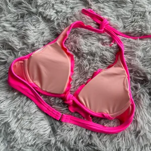 VS Pink Ruffled Bikini Top thumbnail 3