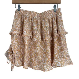 Princess Polly Olywin Mini Skirt Womens 6 Peach Ruffle‎ Coquette Cottagecore thumbnail 5