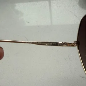 DIFF Harlowe Gold Taupe Flash Geometric Sunglasses New With Case thumbnail 10