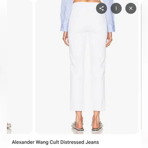 Alexandra wang denim white distressed jean pant 29 cult thumbnail 2
