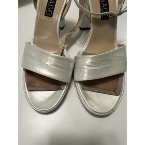CASADEI Opalescent STRAPPY HEELS SANDALS‎ 37.5 Ankle Strap thumbnail 9