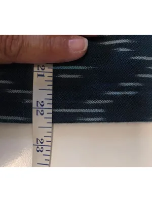 J Jill Pure Jill Women's Small Blue Ikat Print Dragonfly Cotton Oversized Boxy thumbnail 6