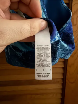 Nike Blue Sports Bra Size L thumbnail 3