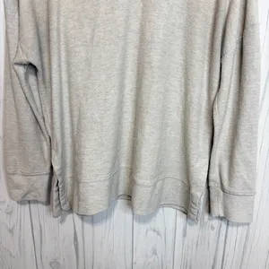 PRETTY REBEL Terry Oversized‎ Crewneck in Oatmeal, Large thumbnail 3