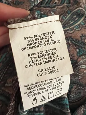 Brown & teal paisley dress. thumbnail 5