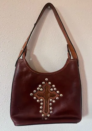 Montana Silversmiths Leather Cowhide Shoulder Bag thumbnail 1