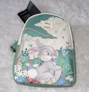 Loungefly x Disney Mini Backpack Thumper Forest Color Cream & Green NWT thumbnail 3