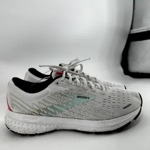 Brooks Ghost 13 Road-Running Sneakers Road Dna Loft BioMoGo White Aqua Pink 9.5 thumbnail 2