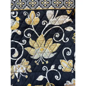 Y2K Vera Bradley‎ Backpack Yellow Bird Floral Retired Quilted Cotton Bag thumbnail 2