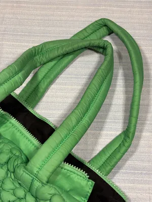 WILDFOX Textured Floral Tote Bag - Green - One Size pre-owned thumbnail 9