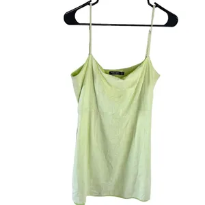 Nasty Gal Lime Green Linen Blend Mini Dress size 10 thumbnail 6