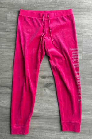 Juicy Couture velour bedazzled jogger thumbnail 1