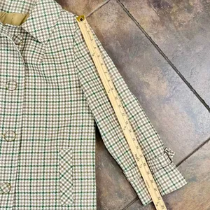 Susan Lynn Vintage Houndstooth Plaid Peacoat Jacket thumbnail 4
