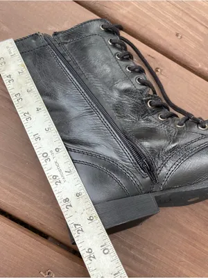 STEVE MADDEN Leather Lace-Up Combat Boots🖤🖤 thumbnail 12