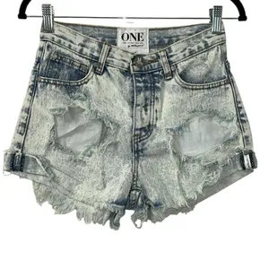 One Teaspoon Distressed Denim Shorts(Size 24) thumbnail 2
