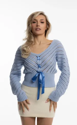 Lova Label Sweater Blue thumbnail 1
