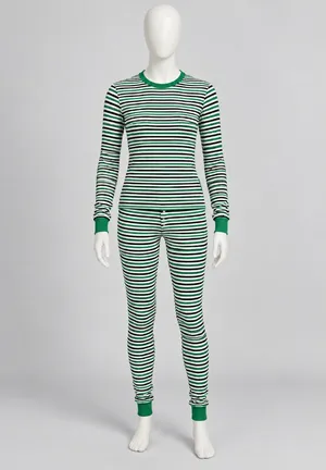 Victoria’s Secret Women’s Striped Thermal Pajama Set Size Medium NWT thumbnail 5