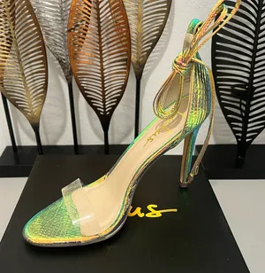 Iridescent Green Stiletto Heels by Lulus Size 7.5 thumbnail 1