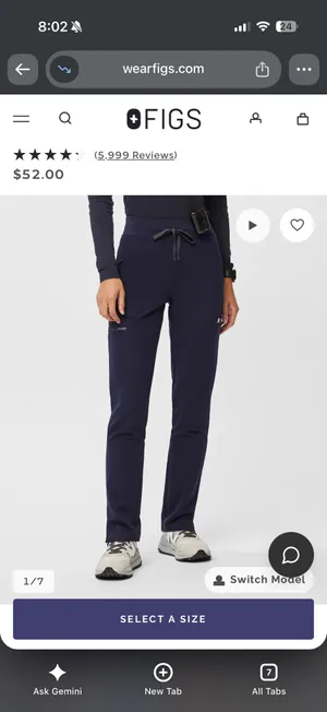 FIGS Yola Scrub Pants thumbnail 2