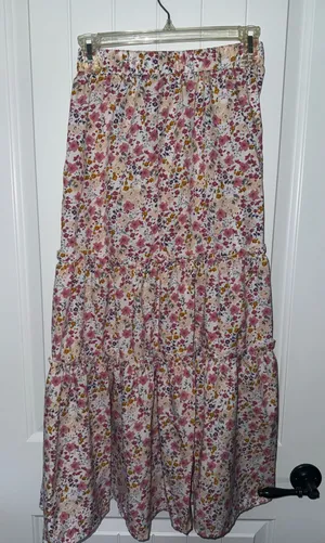 floral skirt Pink thumbnail 1