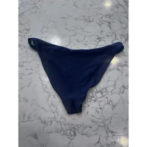 Quince Deep Navy Italian Low Rise Bikini Bottoms Size Small thumbnail 2