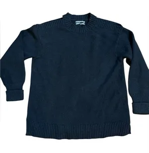 By Anthropologie Off-the-Shoulder Black Sweater Cozy‎ Knit Minimalist Sz S thumbnail 1