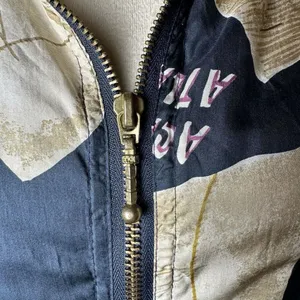 Vintage EVR Silk Windbreaker Statement Cruise‎ Jacket M | Y2K Travel Maximalist thumbnail 7