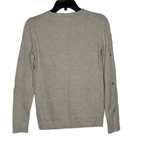 J. Crew Sweater Size XS Light Tan‎ With Gold Polka Dots Cotton Merino Wool Blend thumbnail 5