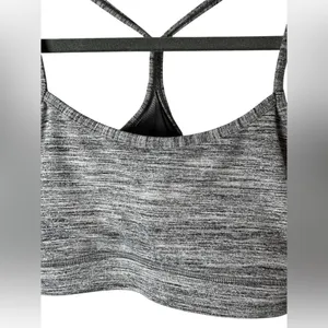 Lululemon Flow Y Bra IV Magnum Space Dye Grey‎ Size 8 thumbnail 5